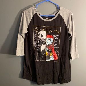 Nightmare Before Christmas 3/4 Sleeve Shirt (XL)